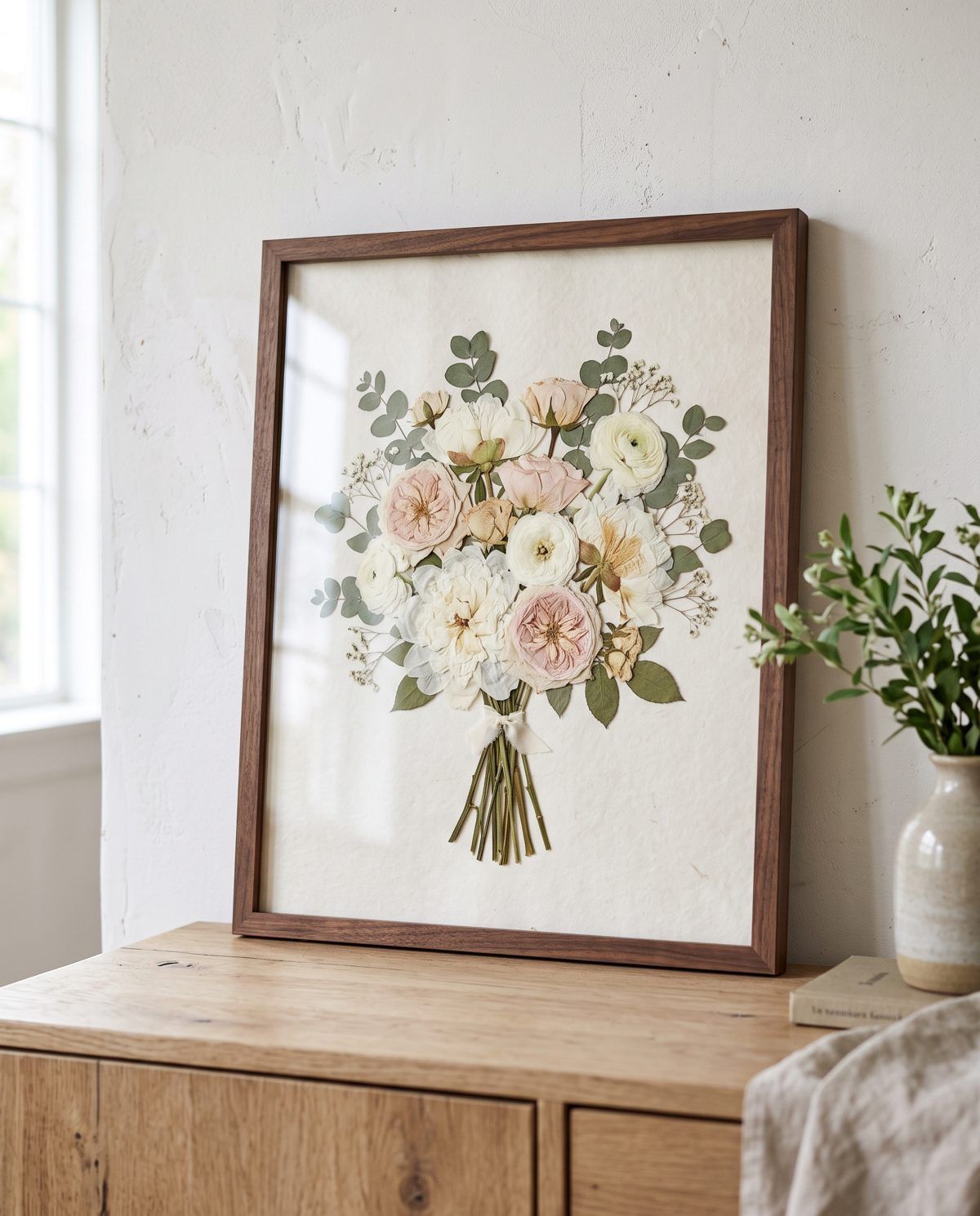 Preview image: The Zinnia, 16 x 20 in pressed bouquet frame